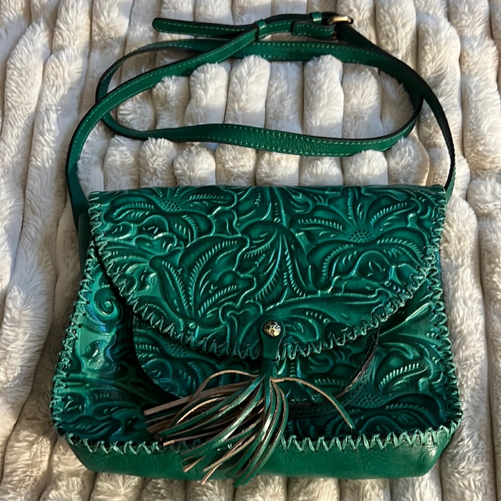 Patricia Nash green crossbody bag